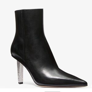 Michael Michael Kors Halle Black Leather Ankle Boots size 7M** 8.5M* 9M*
